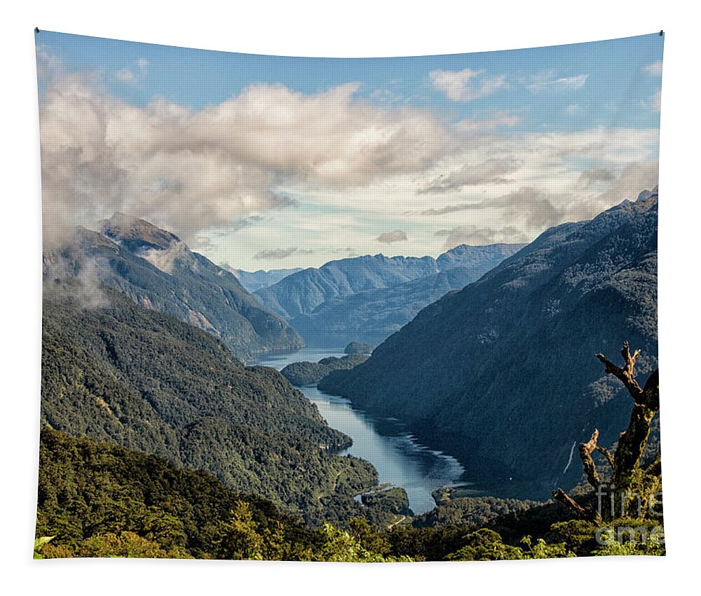 Milford Tapestry featuring the photograph Entrance of Doubtful Sound by Patricia Hofmeester