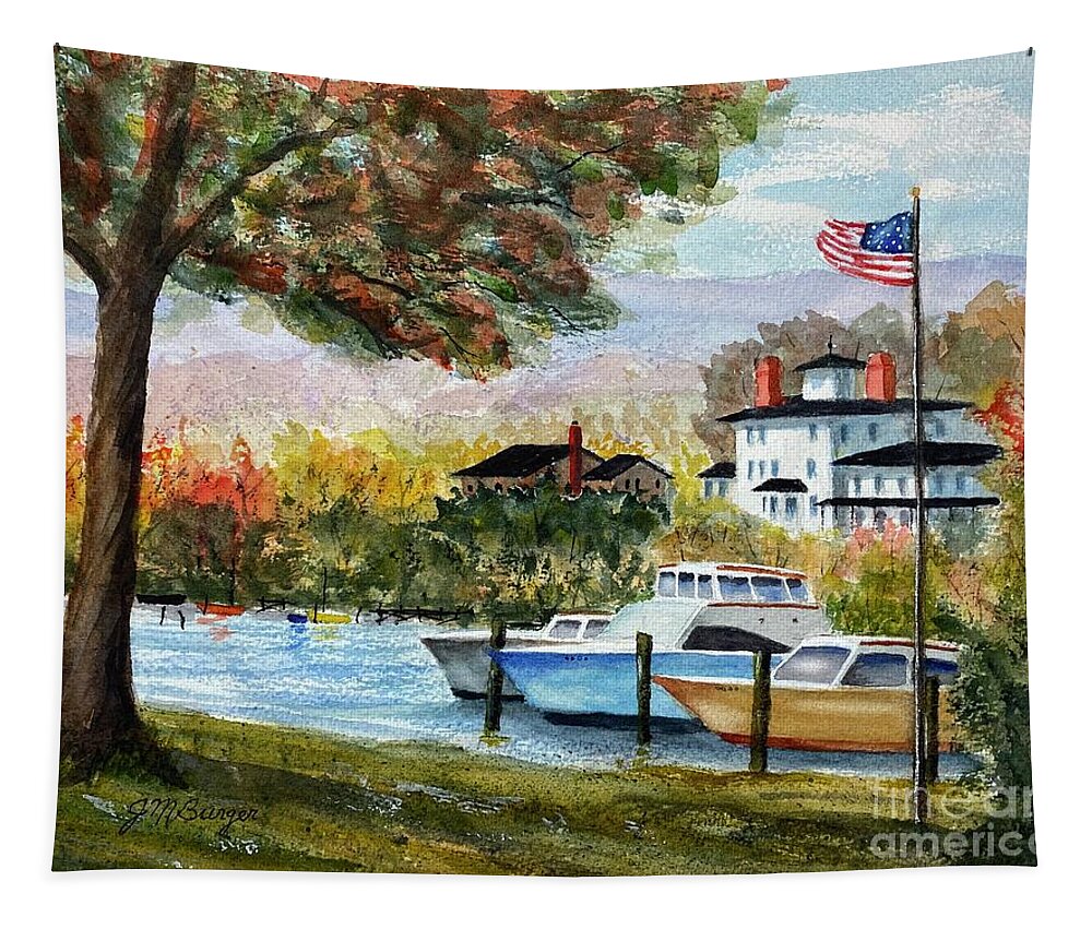 Essex Tapestry featuring the painting Essex Harbor #1 by Joseph Burger