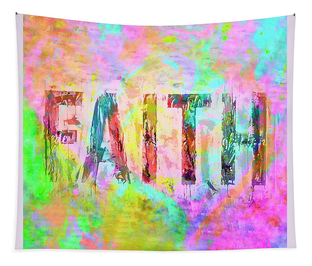 Christian Art Tapestry featuring the painting Faith in You #1 by Ivan Guaderrama