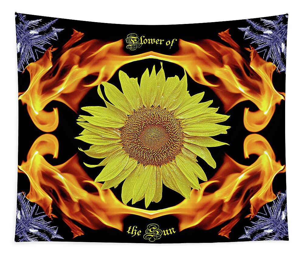 Sunflowers Tapestry featuring the photograph Flower of the Sun #1 by Ben Upham III