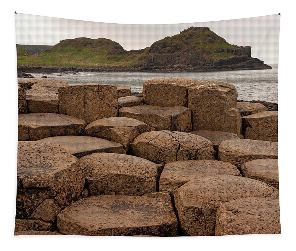 Giants Causeway Tapestry featuring the photograph Giants Causeway #1 by Ian Middleton