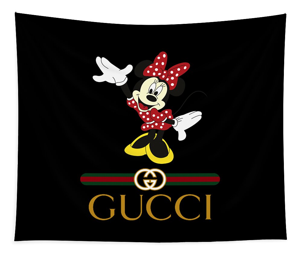 Gucci Mickey Mouse collection designs logo Tapestry by Greens Shop