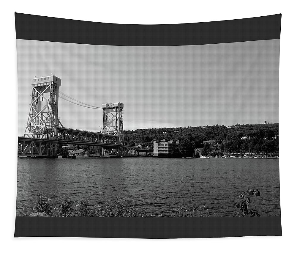 Houghton Tapestry featuring the photograph Houghton Michigan #1 by Fred Larucci