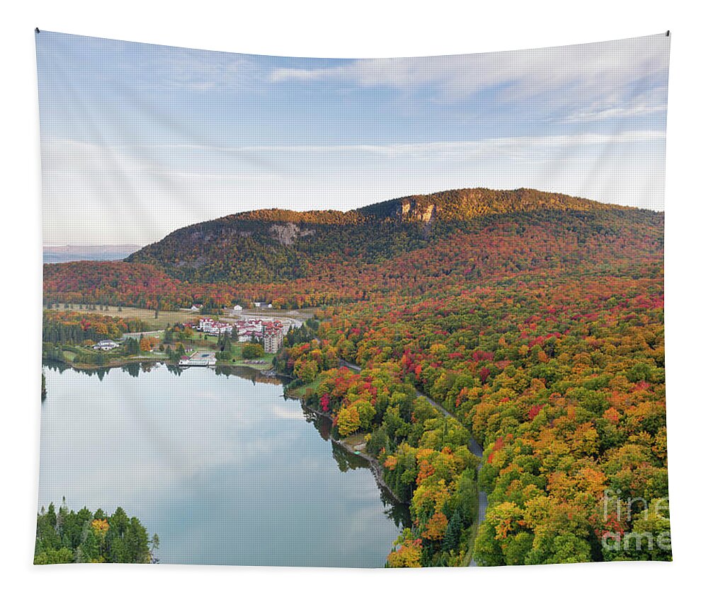 Abeniki Mountain Tapestry featuring the photograph Lake Gloriette - Dixville, New Hampshire #1 by Erin Paul Donovan