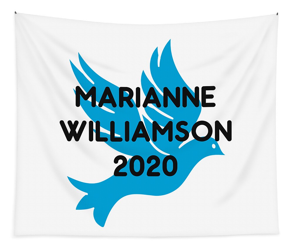 Election Tapestry featuring the digital art Marianne Williamson For President 2020 #1 by Flippin Sweet Gear
