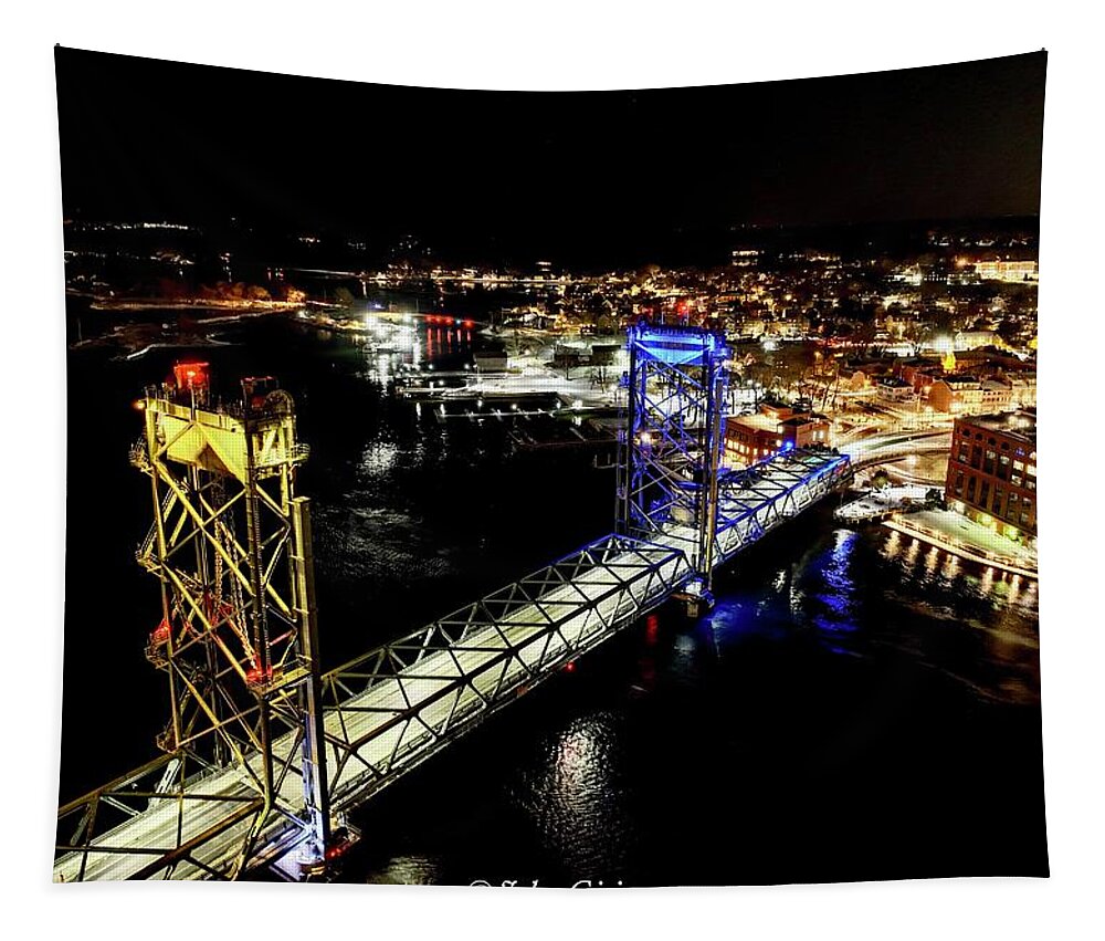  Tapestry featuring the photograph Memorial Bridge #1 by John Gisis