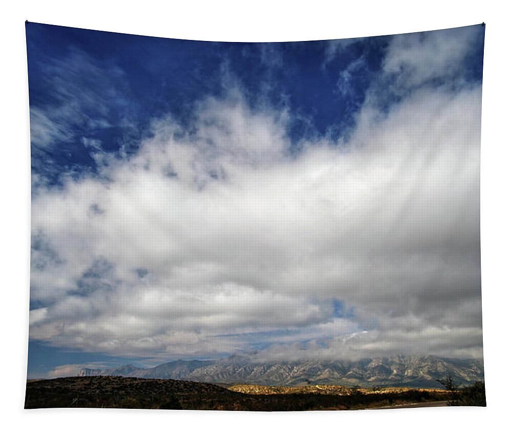 Mountains Tapestry featuring the photograph Mountain and Sky #1 by George Taylor