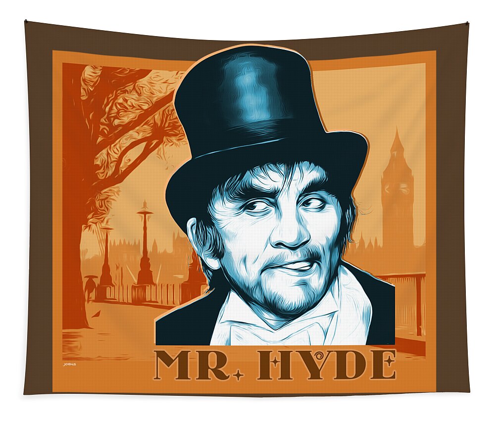 Dr Jekyll Tapestry featuring the digital art Mr Hyde #1 by Greg Joens