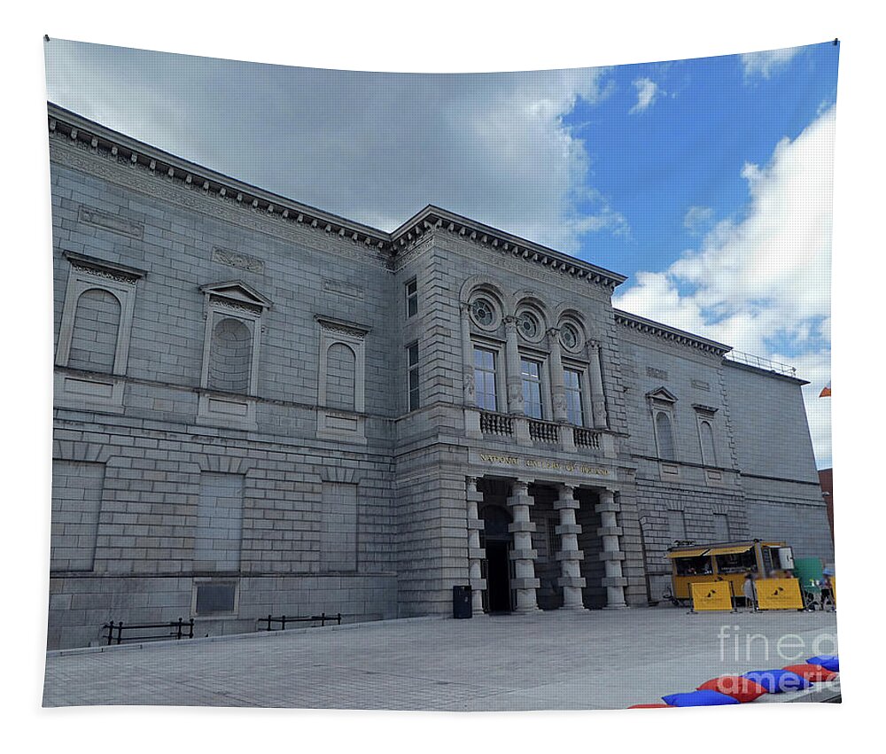 National Gallery Tapestry featuring the photograph National Gallery of Ireland by Cindy Murphy