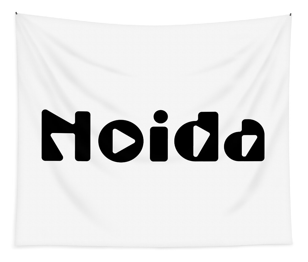 Noida Tapestry featuring the digital art Noida #1 by TintoDesigns