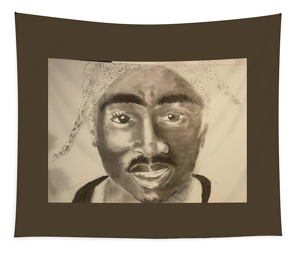  Tapestry featuring the drawing PAC by Angie ONeal