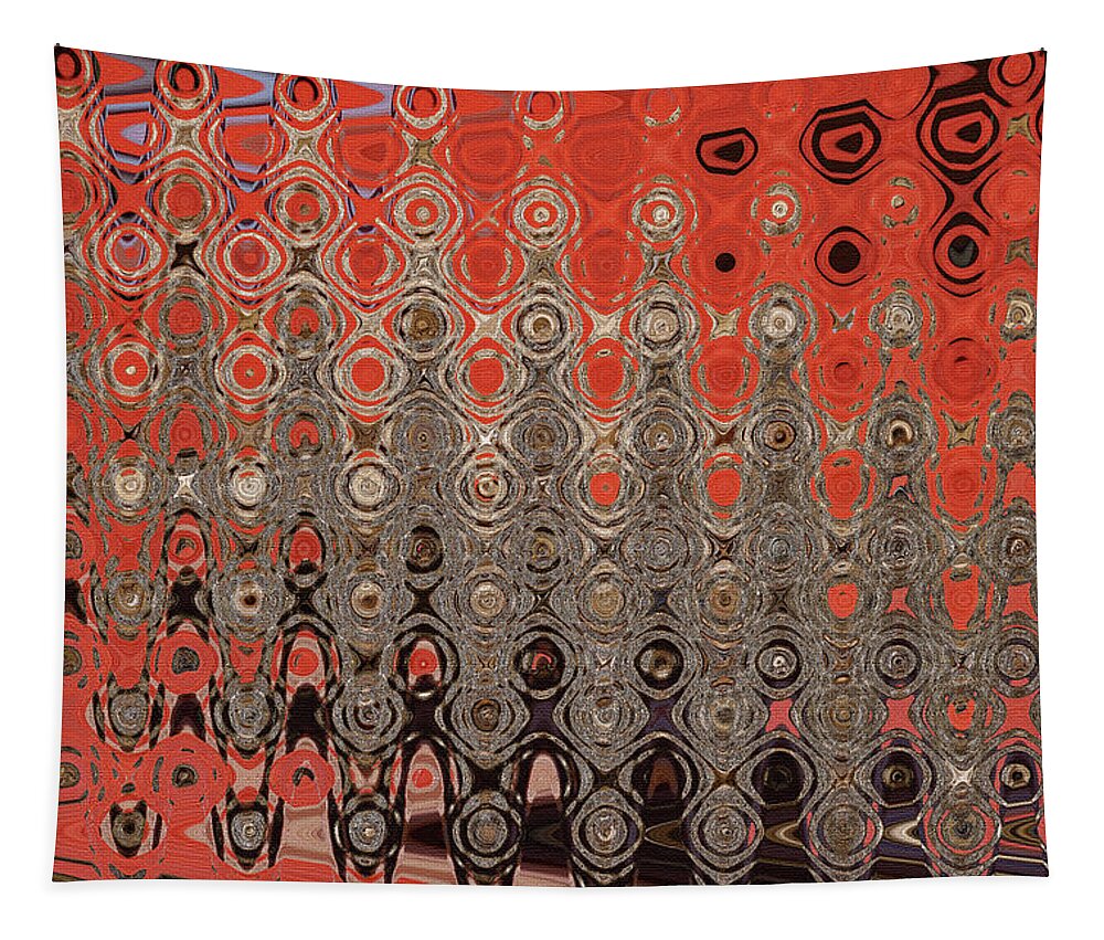 Red And Black Abstract Tapestry featuring the digital art Red And Black Abstract #1 by Tom Janca