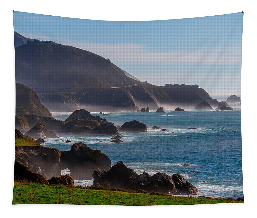 Rocky Point Tapestry featuring the photograph Rocky Point by Derek Dean