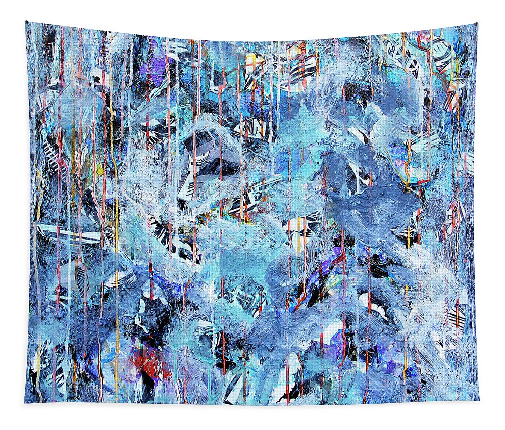 Winter Tapestry featuring the painting Snow Day #1 by Dominic Piperata