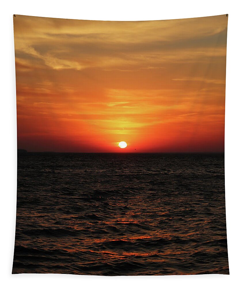 Sunset Tapestry featuring the photograph Sunset Abstract 2 #2 by David T Wilkinson