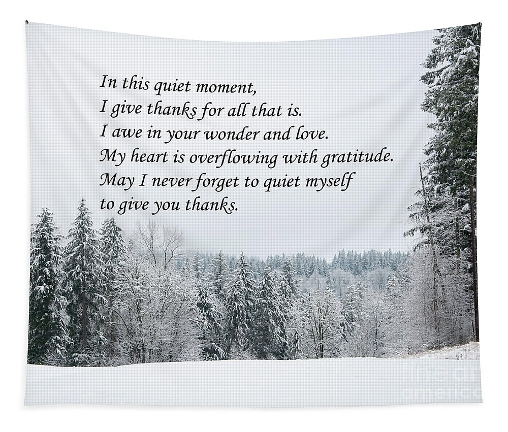 Bible Tapestry featuring the digital art Thankfulness #1 by Kirt Tisdale