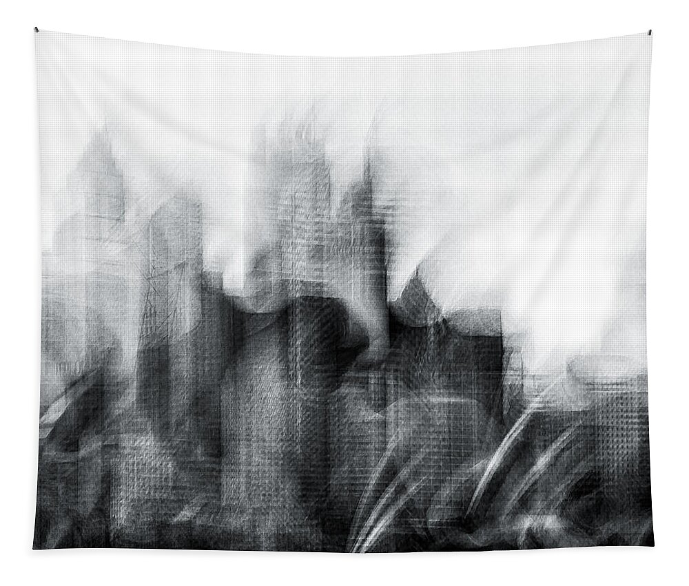 Monochrome Tapestry featuring the photograph The Arrival by Grant Galbraith