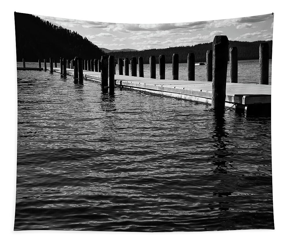 The Coolin Dock Tapestry featuring the photograph The Coolin Dock #1 by David Patterson