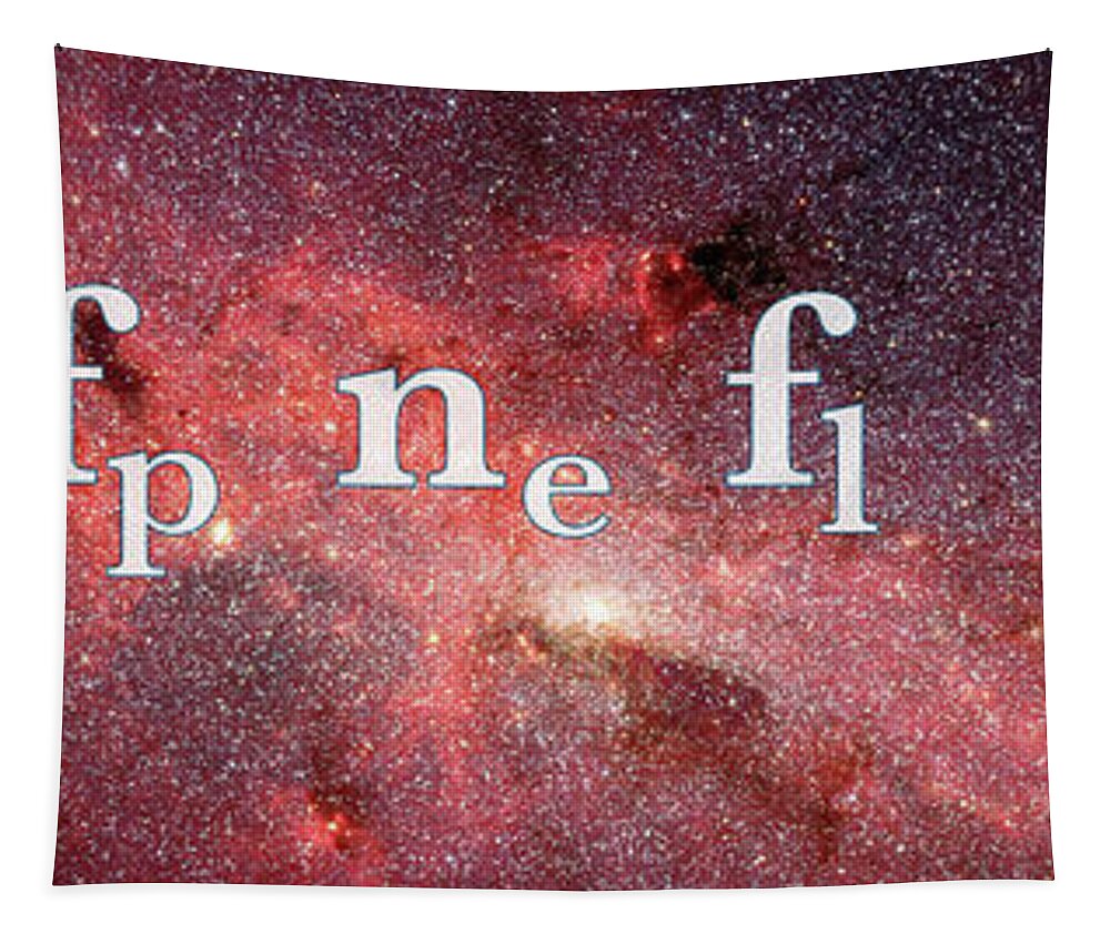 Physics Tapestry featuring the digital art The Drake Equation #1 by Monica Schroeder