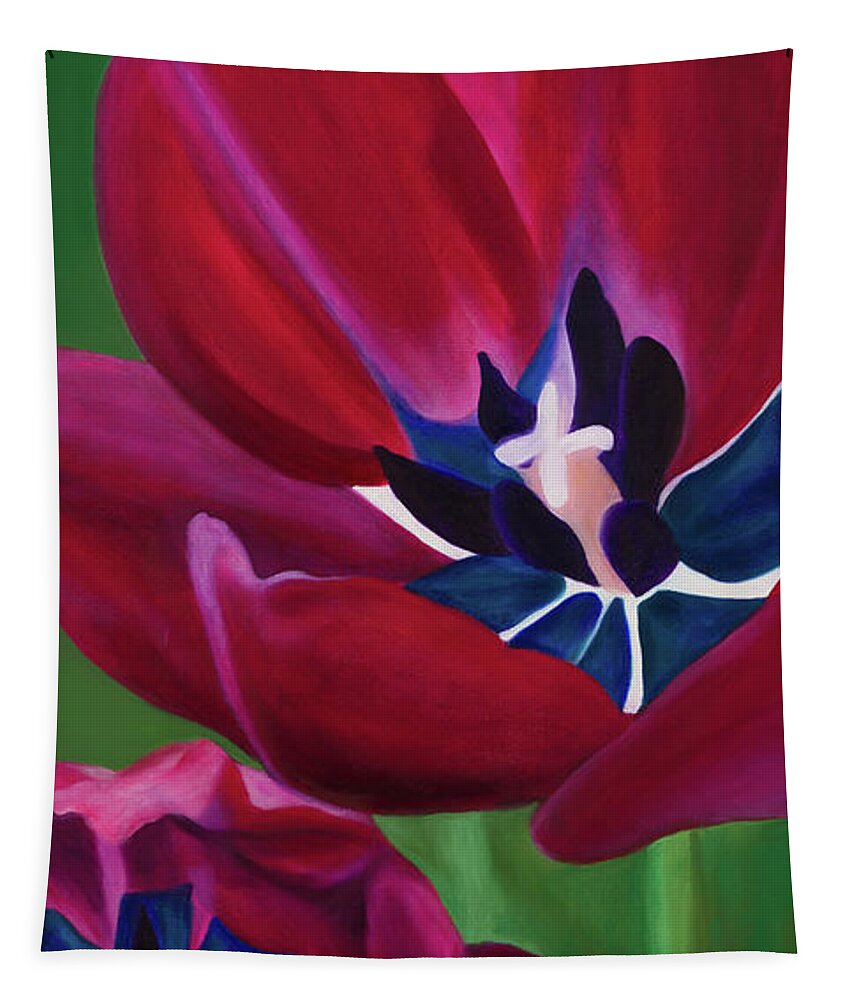 Art Tapestry featuring the painting Tulips #1 by Tammy Pool