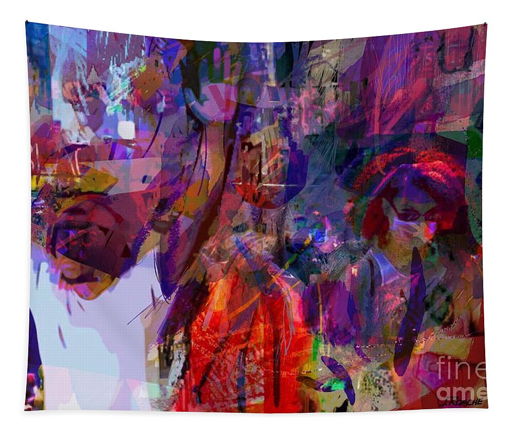 Protests Tapestry featuring the digital art Us 2020 #2 by Joe Roache