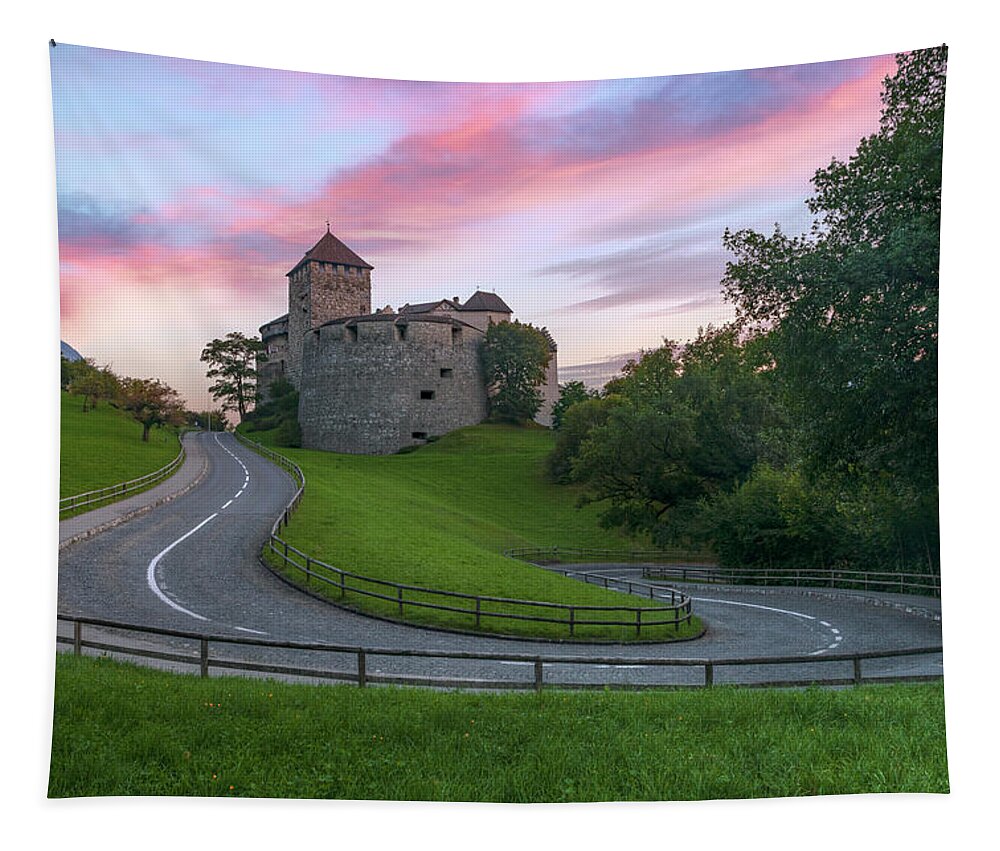 Vaduz Castle Tapestry featuring the photograph Vaduz - Liechtenstein #1 by Joana Kruse