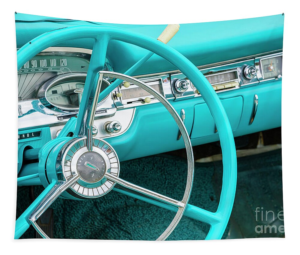 1959 Tapestry featuring the photograph Vintage Edsel Automobile #1 by Raul Rodriguez