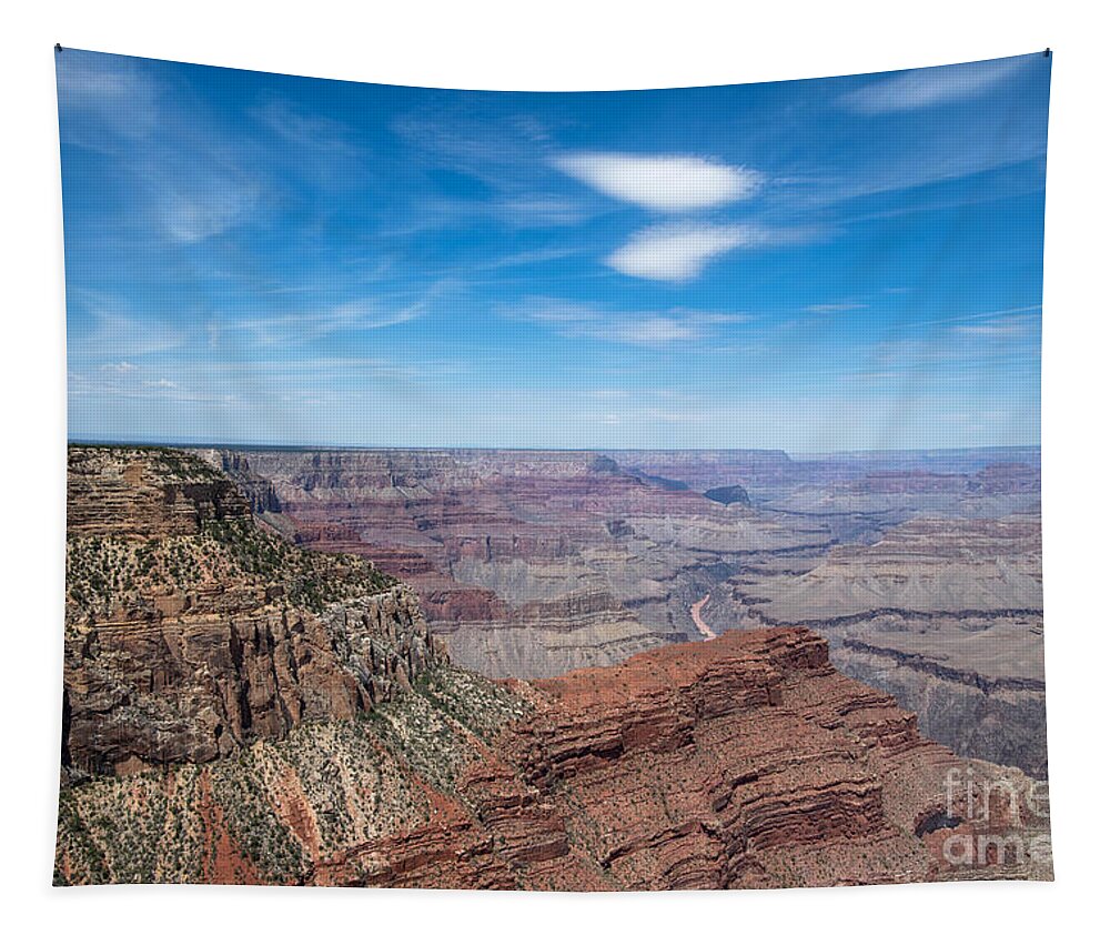 The Grand Canyon Tapestry featuring the digital art The Grand Canyon by Tammy Keyes
