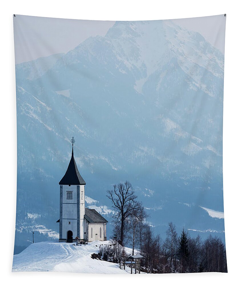 Jamnik Tapestry featuring the photograph Jamnik church of Saints Primus and Felician #19 by Ian Middleton
