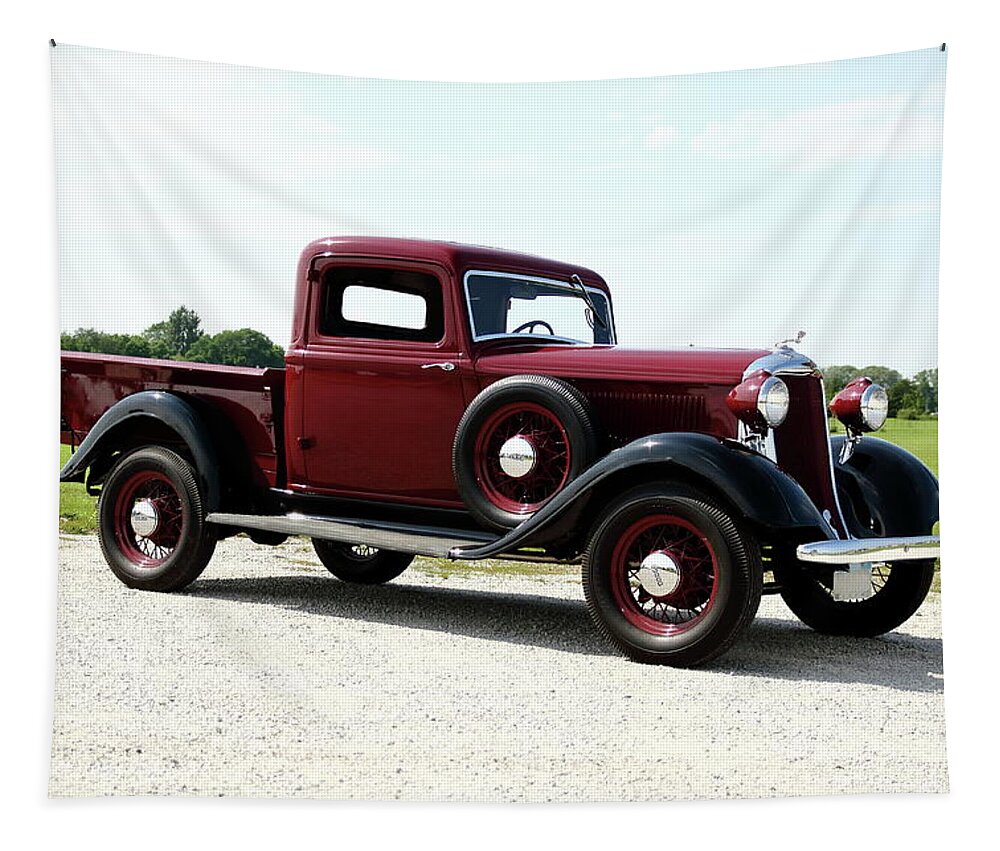Dodge Truck Tapestry featuring the photograph 1934 Dodge Ram Truck by Lens Art Photography By Larry Trager