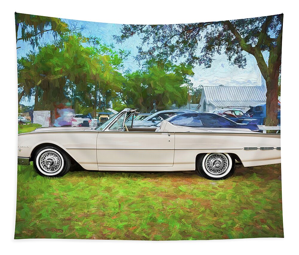 1962 Ford Thunderbird Tapestry featuring the photograph 1962 Ford Thunderbird X103 by Rich Franco
