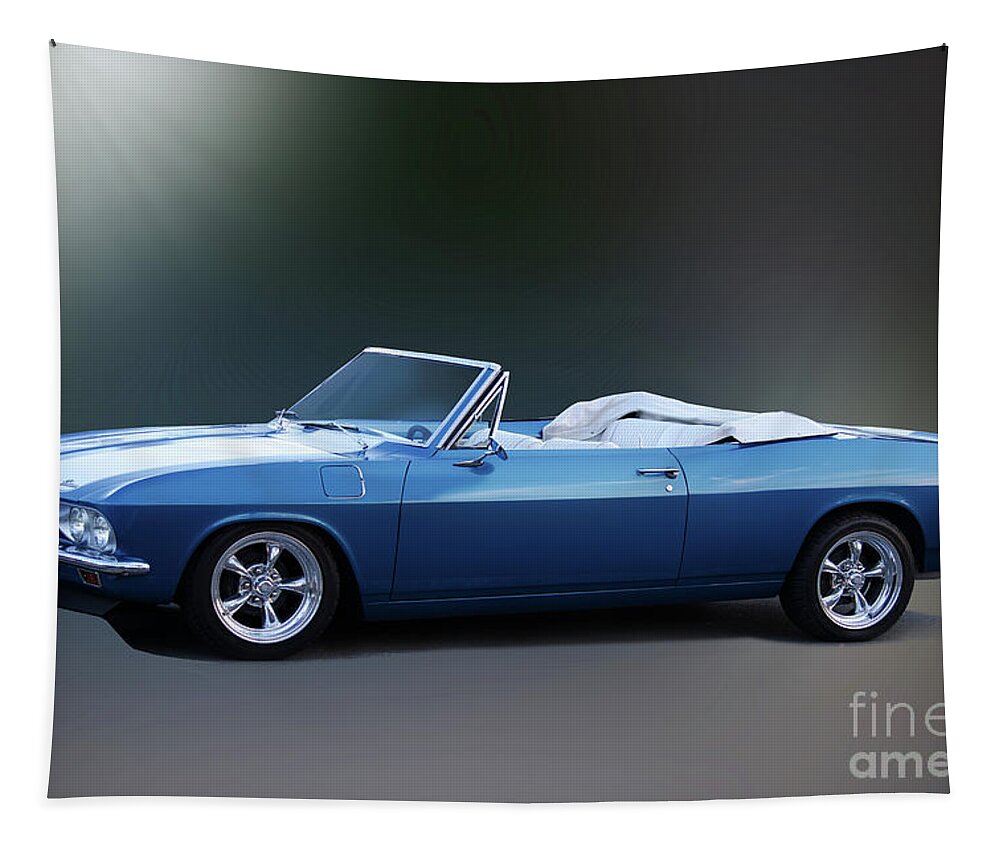 1965-66 Chevrolet Corvair Tapestry featuring the photograph 1965-66 Chevrolet Corvair Convertible by Dave Koontz