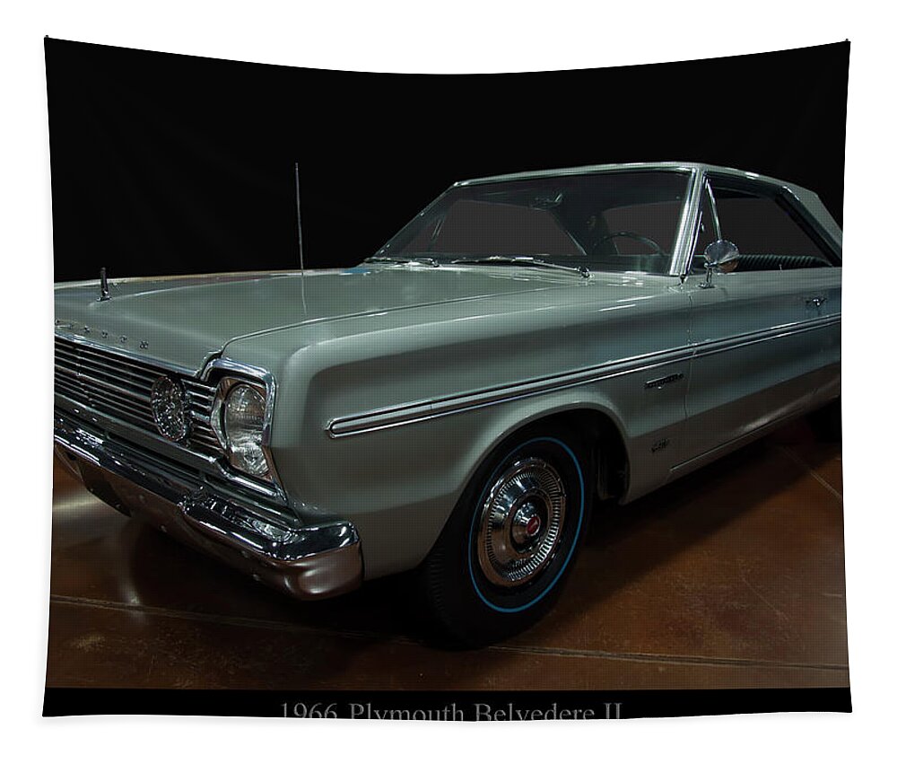 1966 Plymouth Belvedere Ii Tapestry featuring the photograph 1966 Plymouth Belvedere II by Flees Photos