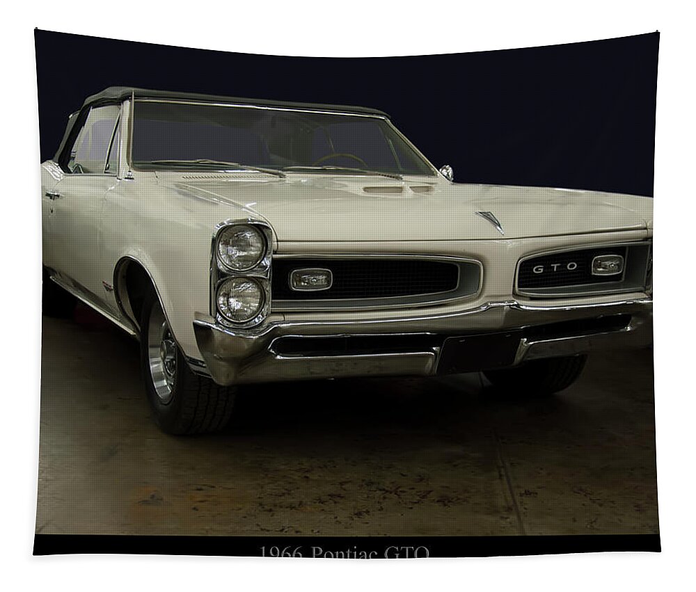 1960s Cars Tapestry featuring the photograph 1966 Pontiac GTO Convertible by Flees Photos
