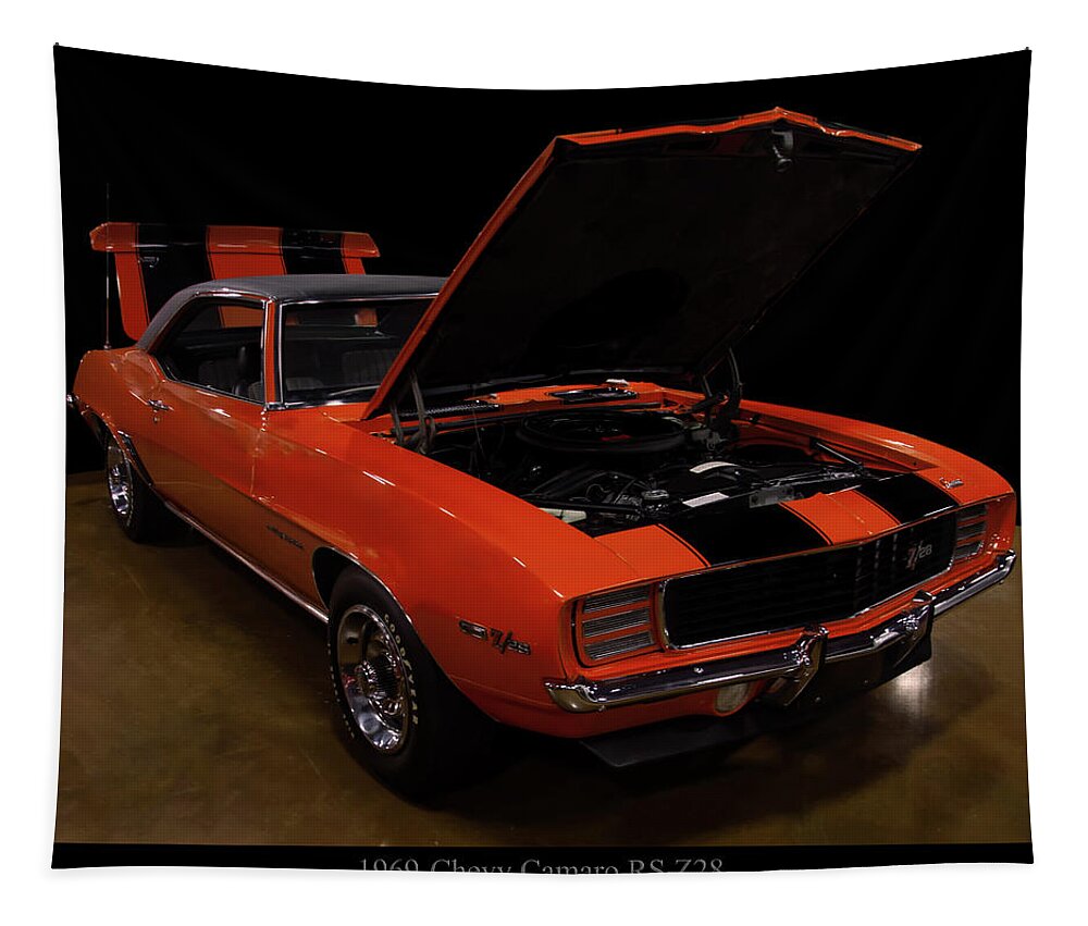 1960s Cars Tapestry featuring the photograph 1969 Chevy Camaro RS z28 by Flees Photos