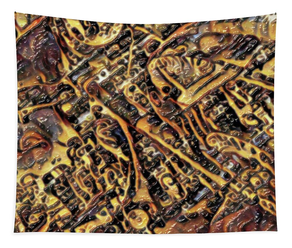 Motorcycle Tapestry featuring the digital art 1hd2 by David Manlove