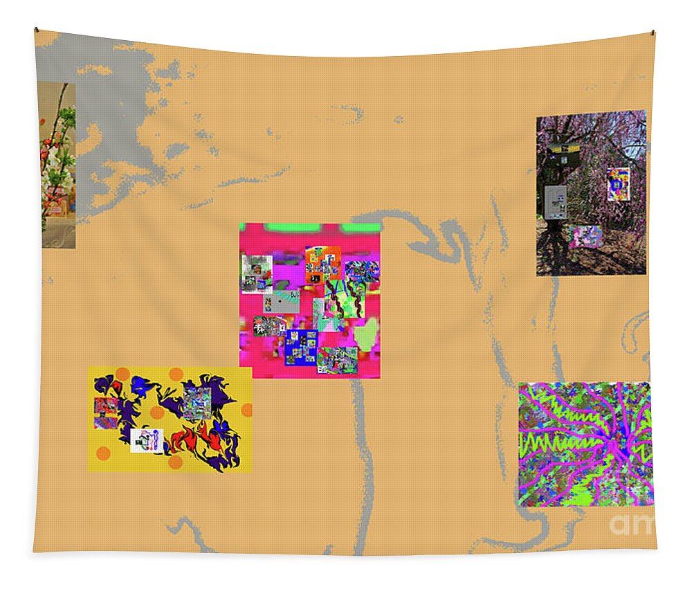  Tapestry featuring the digital art 2-6-2023x by Walter Paul Bebirian