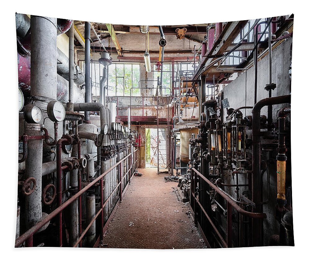 Abandoned Tapestry featuring the photograph Abandoned Industry #2 by Roman Robroek