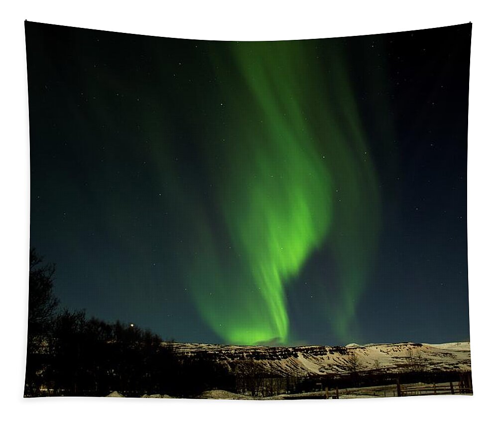 Northern Tapestry featuring the photograph Aurora borealis #2 by Robert Grac