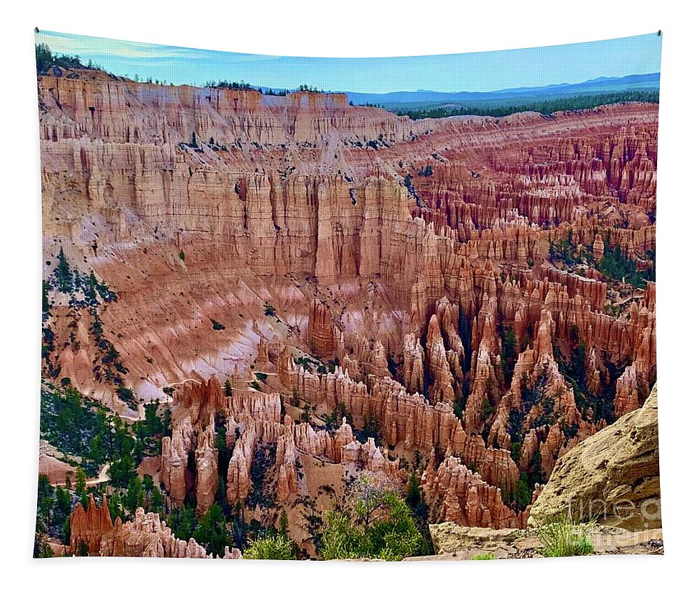 Bryce Canyon Tapestry featuring the digital art Bryce Canyon #2 by Tammy Keyes
