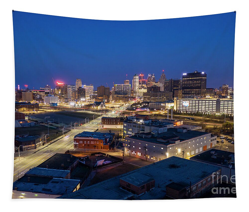 Motor City Tapestry featuring the photograph Detroit #2 by Jim West
