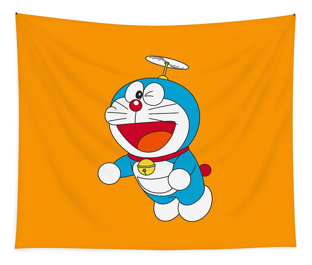 Doraemon Tapestry by Aurora Hassanah - Fine Art America