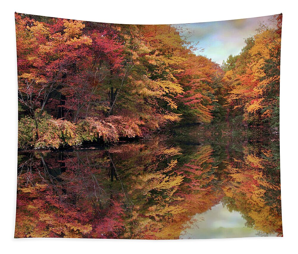 Autumn Tapestry featuring the photograph Foliage Reflections by Jessica Jenney