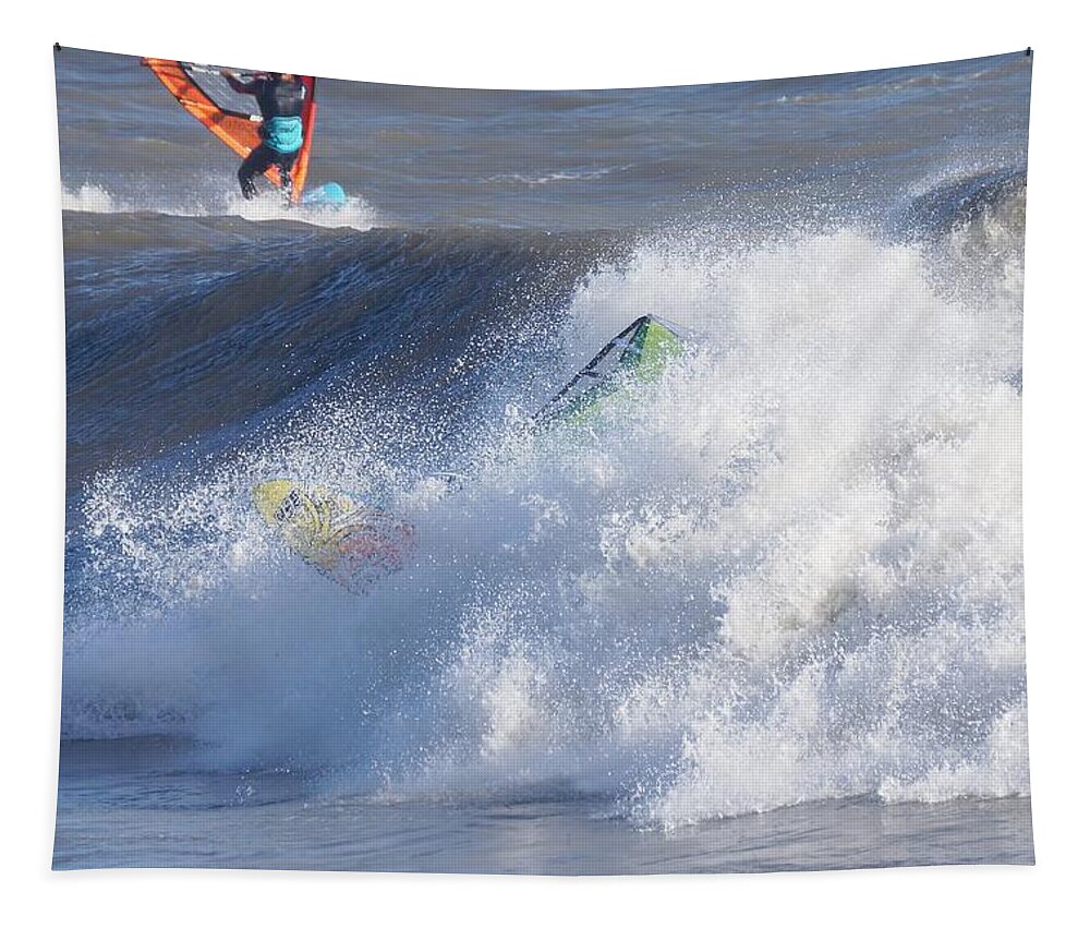 Windsurf Tapestry featuring the photograph Imperia. ottobre 2018. #2 by Marco Cattaruzzi