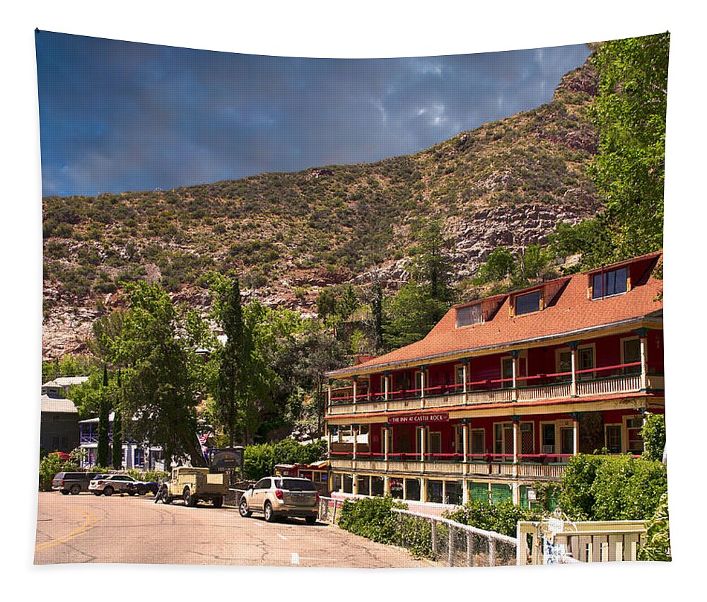 Inn At Castle Rock Tapestry featuring the photograph Inn at Castle Rock Bisbee #2 by Chris Smith