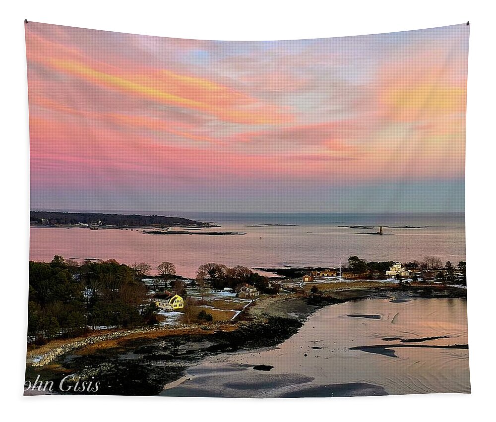  Tapestry featuring the photograph New Castle #2 by John Gisis