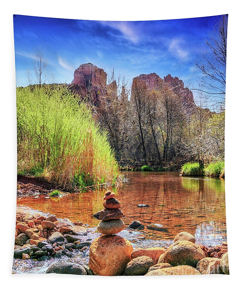 Red Rock Canyon Tapestry featuring the photograph Red Rock Canyon #2 by Lev Kaytsner