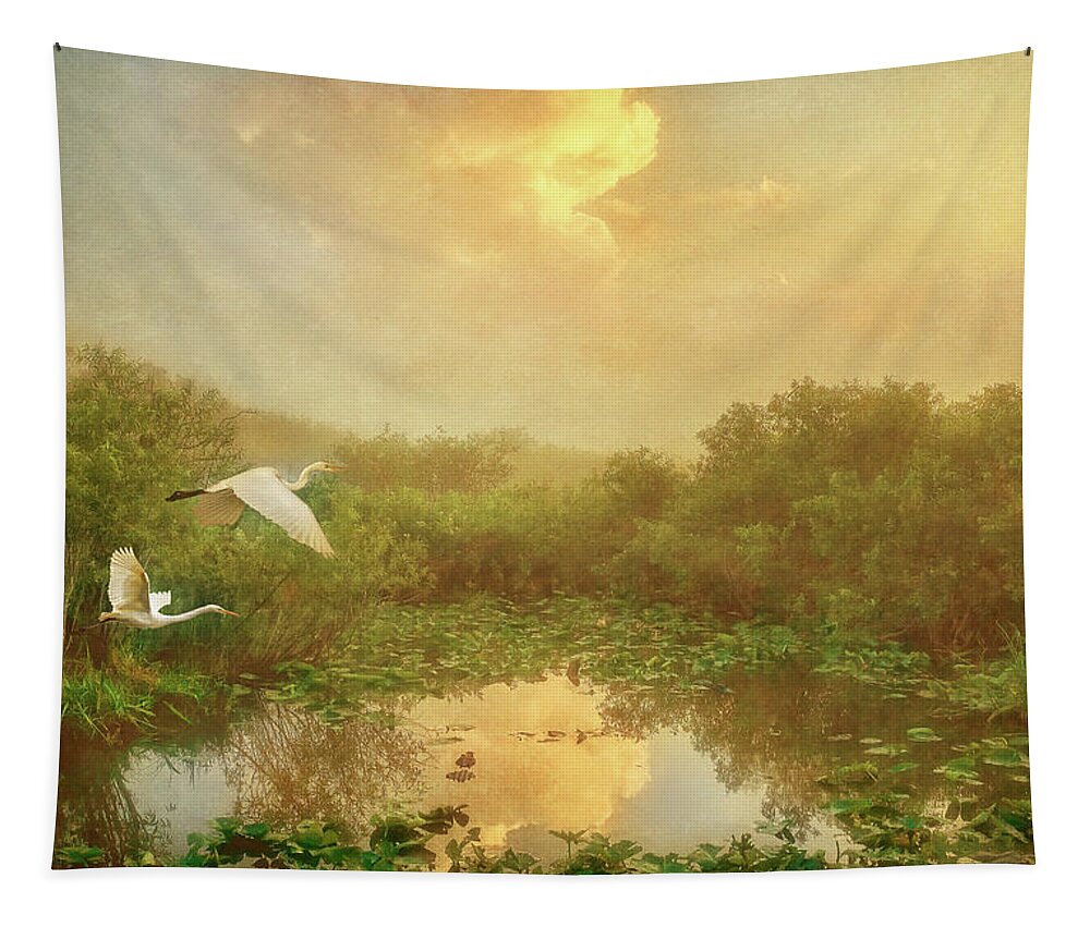 Painterly Photography Tapestry featuring the photograph Sunrise Gifts by Louise Lindsay