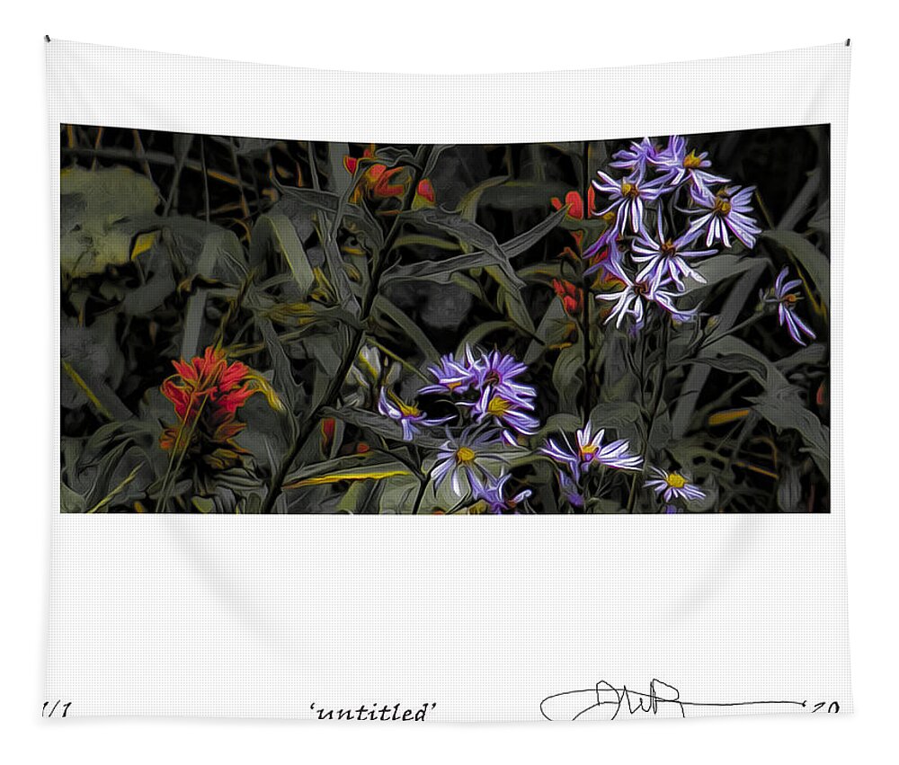 Signed Limited Edition Of 10 Tapestry featuring the digital art 20 by Jerald Blackstock