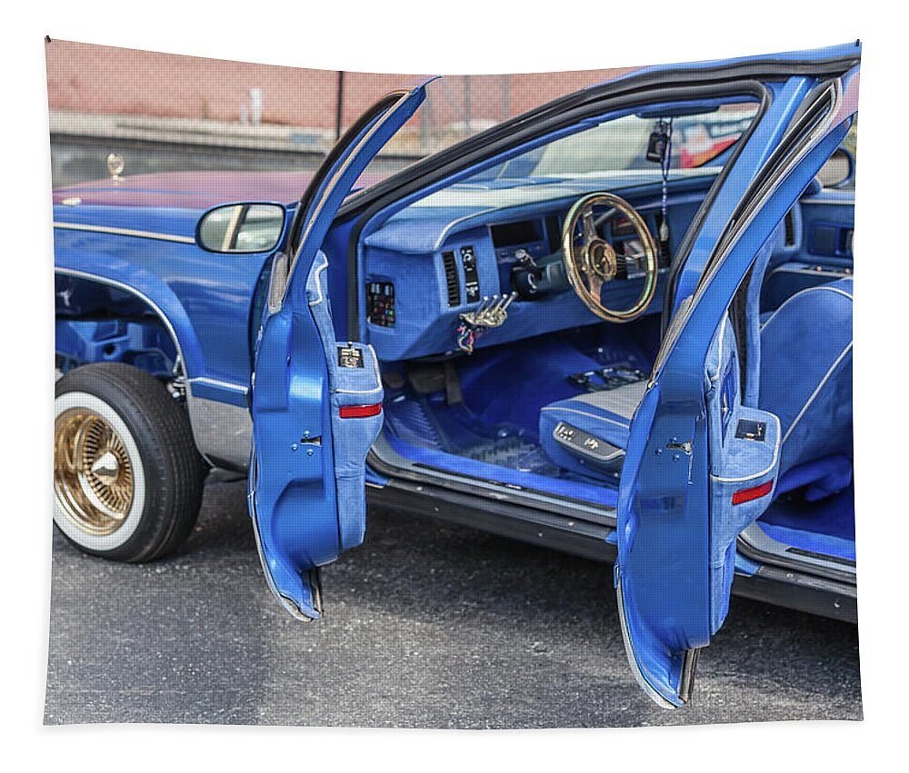 blue lowrider cars